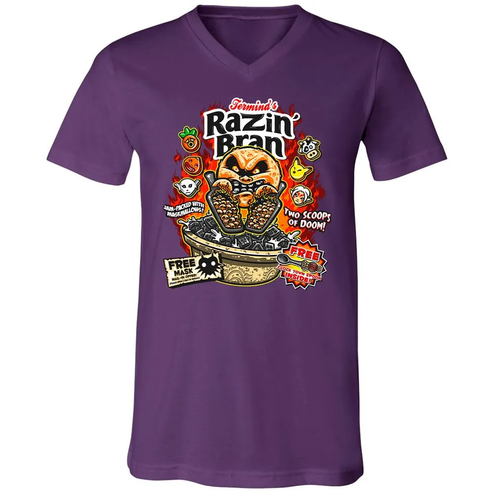 Unisex V-Neck T-Shirt - DCUXZQNJ - Team Purple - 9