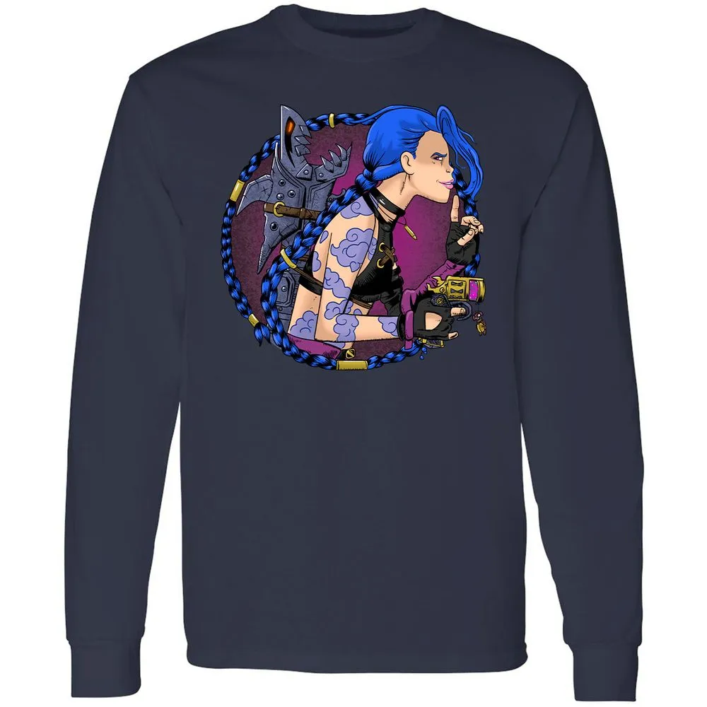 Long Sleeve T-Shirt - G7D679T3 - Navy - 2