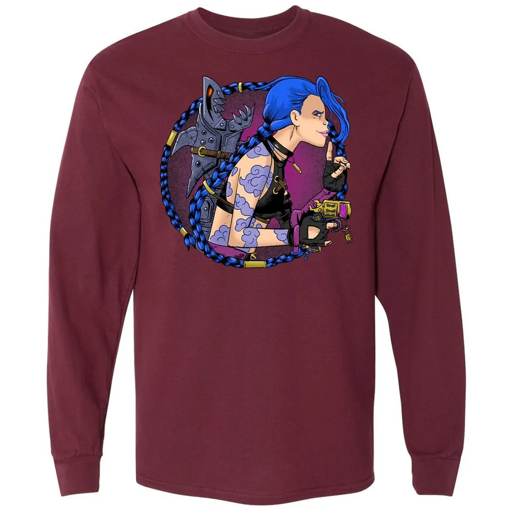 Long Sleeve T-Shirt - G7D679T3 - Maroon - 11