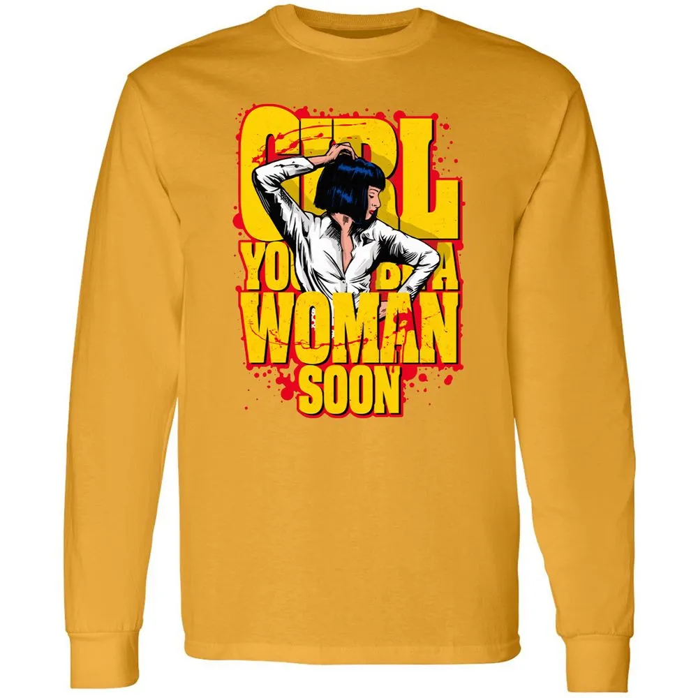 Long Sleeve T-Shirt - W85QLM6E - Gold - 9