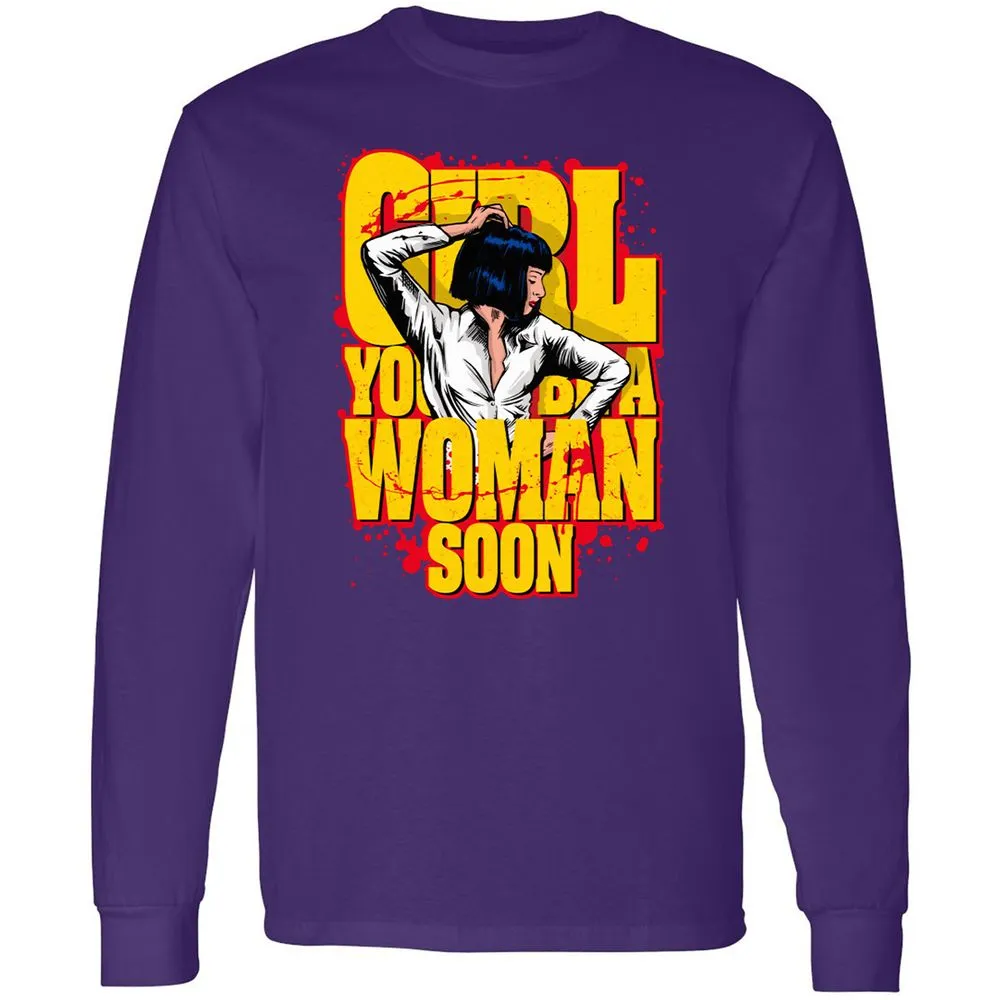 Long Sleeve T-Shirt - W85QLM6E - Purple - 13