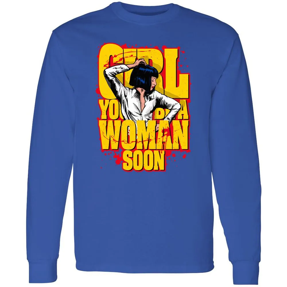 Long Sleeve T-Shirt - W85QLM6E - Royal - 8