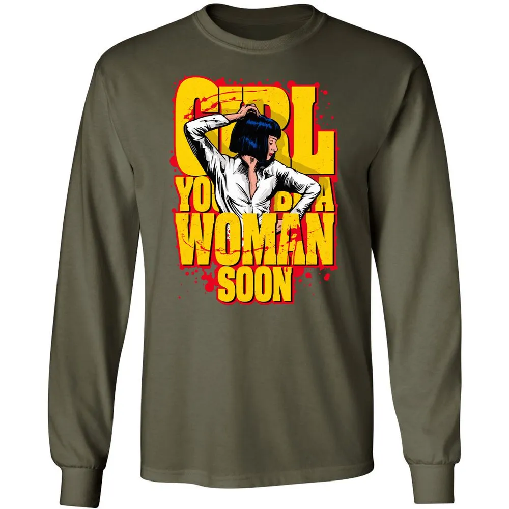 Long Sleeve T-Shirt - W85QLM6E - Military Green - 16