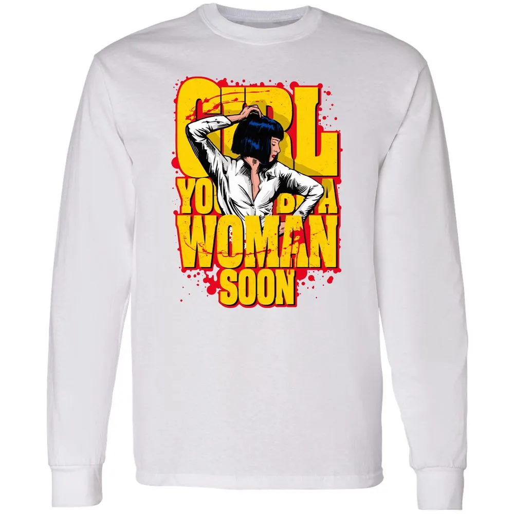 Long Sleeve T-Shirt - W85QLM6E - White - 5
