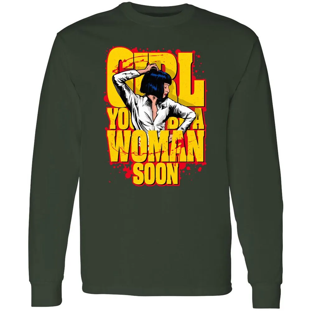 Long Sleeve T-Shirt - W85QLM6E - Forest Green - 4