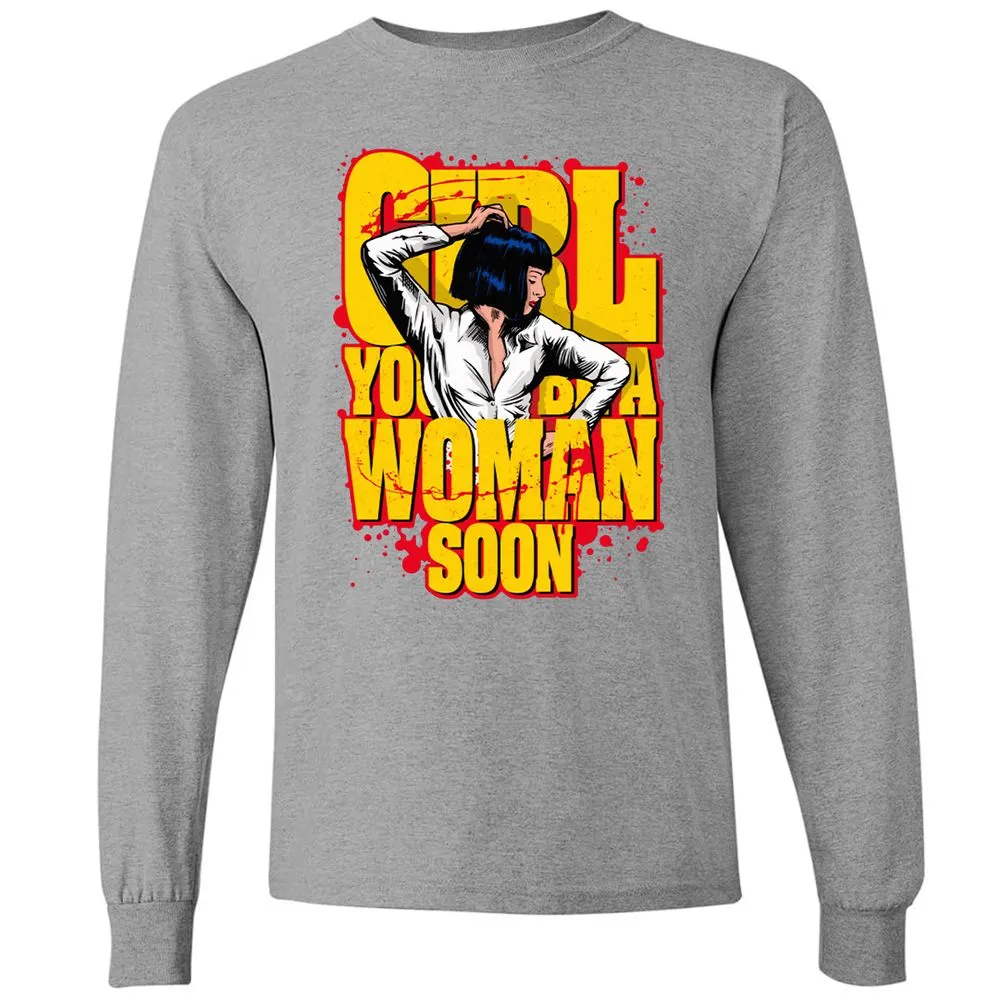 Long Sleeve T-Shirt - W85QLM6E - Graphite Heather - 6