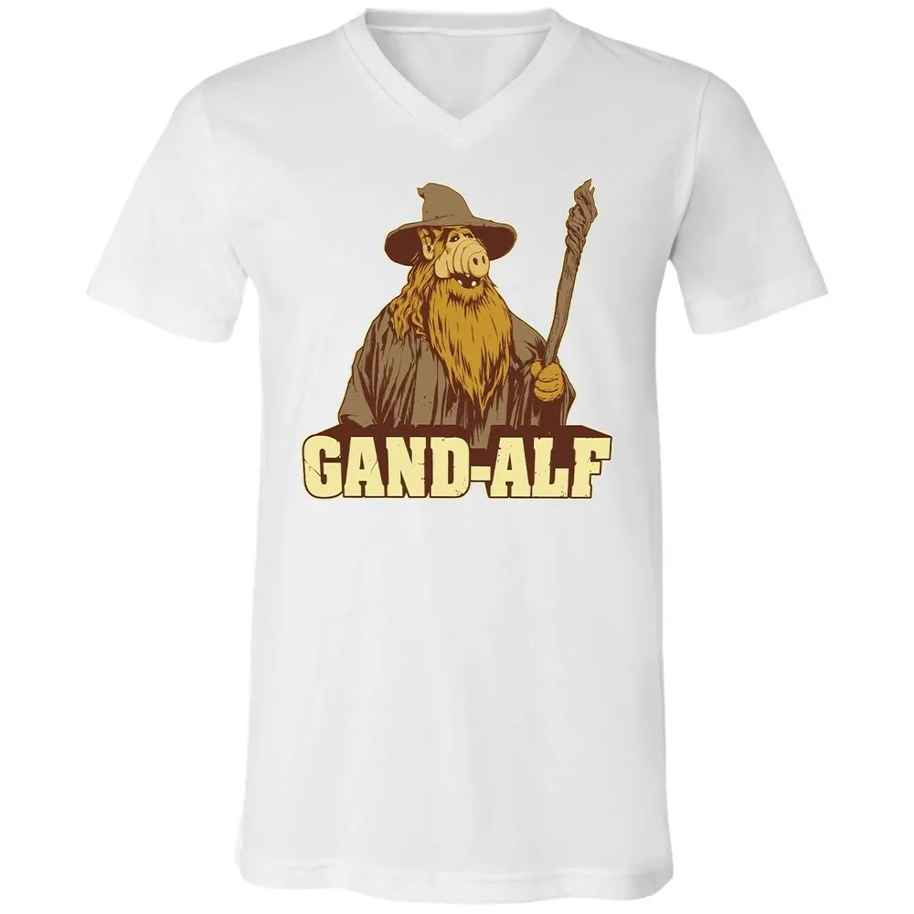 Unisex V-Neck T-Shirt - H9W4EZLQ - White - 5