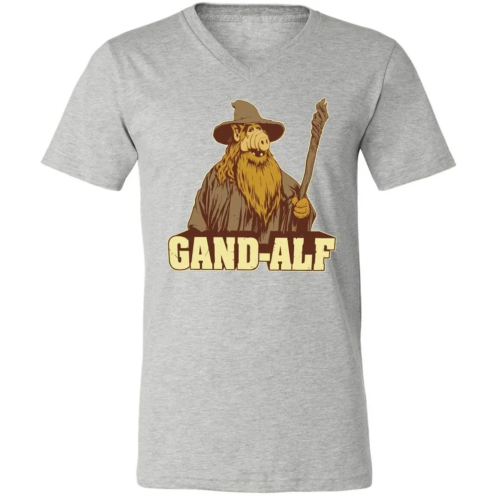 Unisex V-Neck T-Shirt - H9W4EZLQ - Athletic Heather - 7