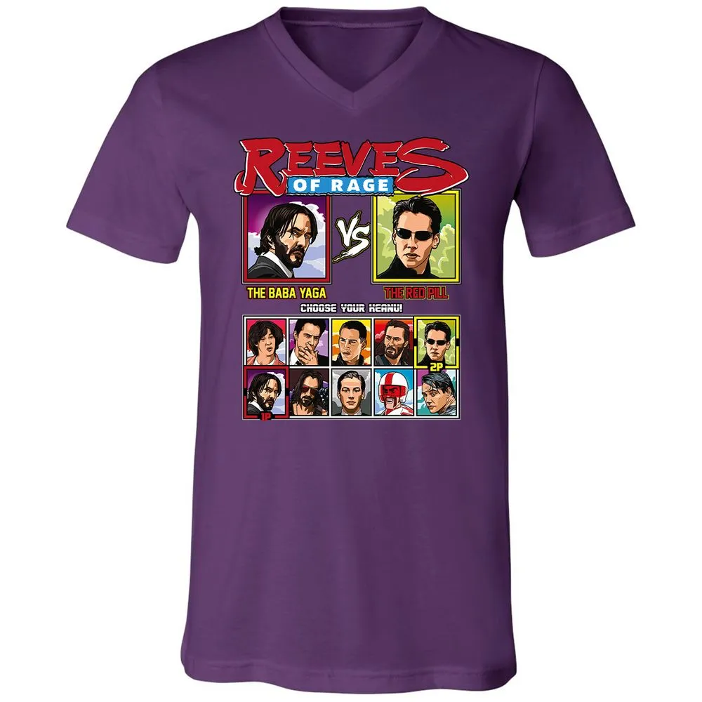 Unisex V-Neck T-Shirt - 579ZYE6U - Team Purple - 9