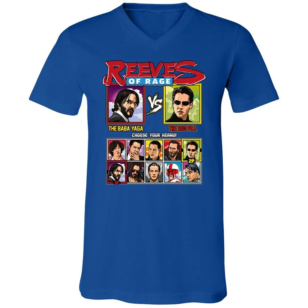 Unisex V-Neck T-Shirt - 579ZYE6U - True Royal - 4