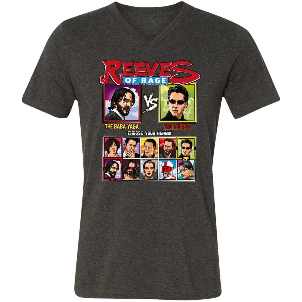 Unisex V-Neck T-Shirt - 579ZYE6U - Dark Grey Heather - 8