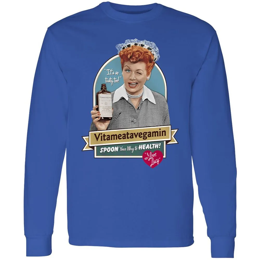 Long Sleeve T-Shirt - 8L6BJWEQ - Royal - 8