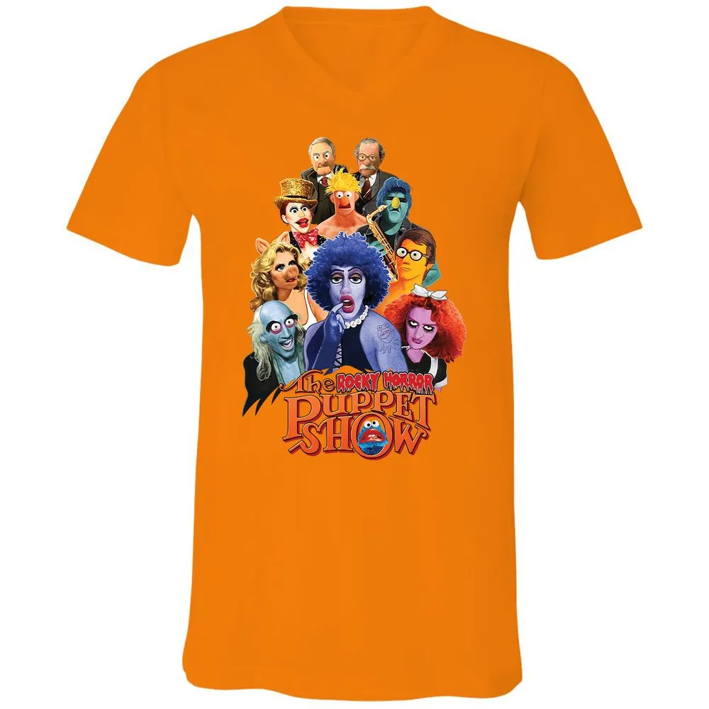 Unisex V-Neck T-Shirt - EKWYRL51 - Orange - 11