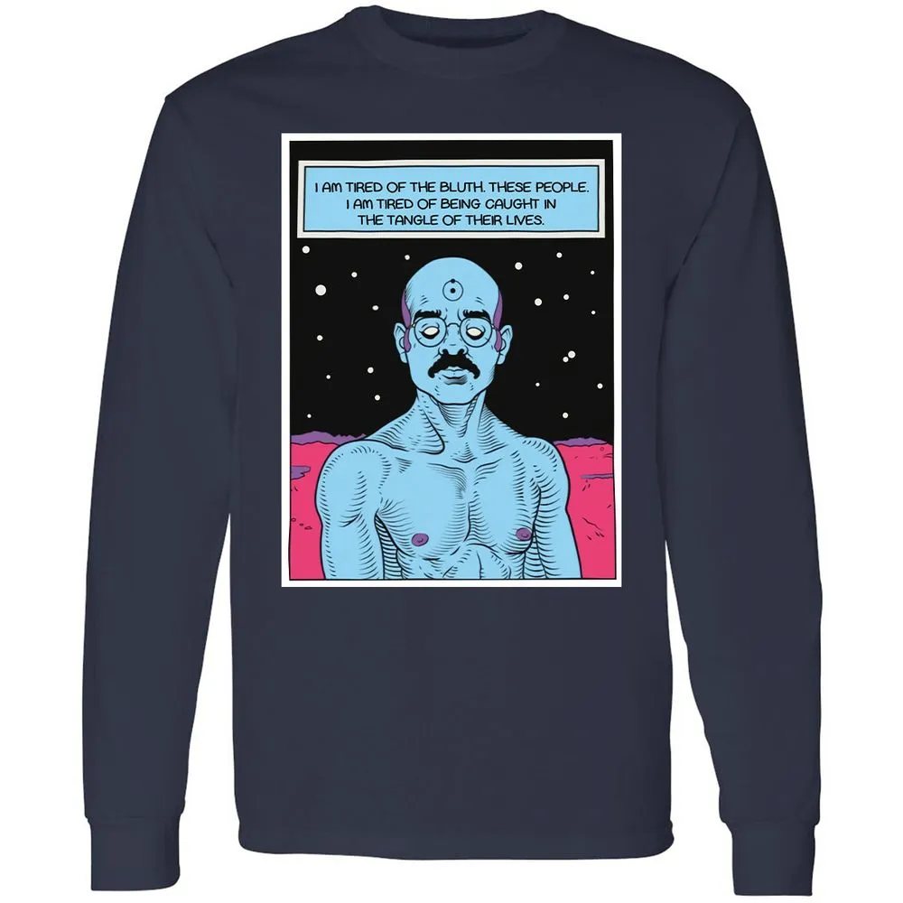 Long Sleeve T-Shirt - 2B332L7P - Navy - 2