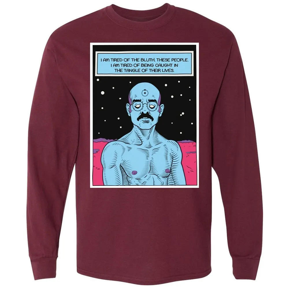 Long Sleeve T-Shirt - 2B332L7P - Maroon - 11