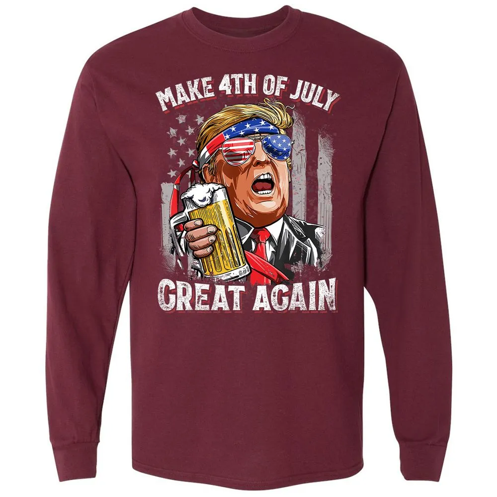 Long Sleeve T-Shirt - 2QLY8LA8 - Maroon - 11