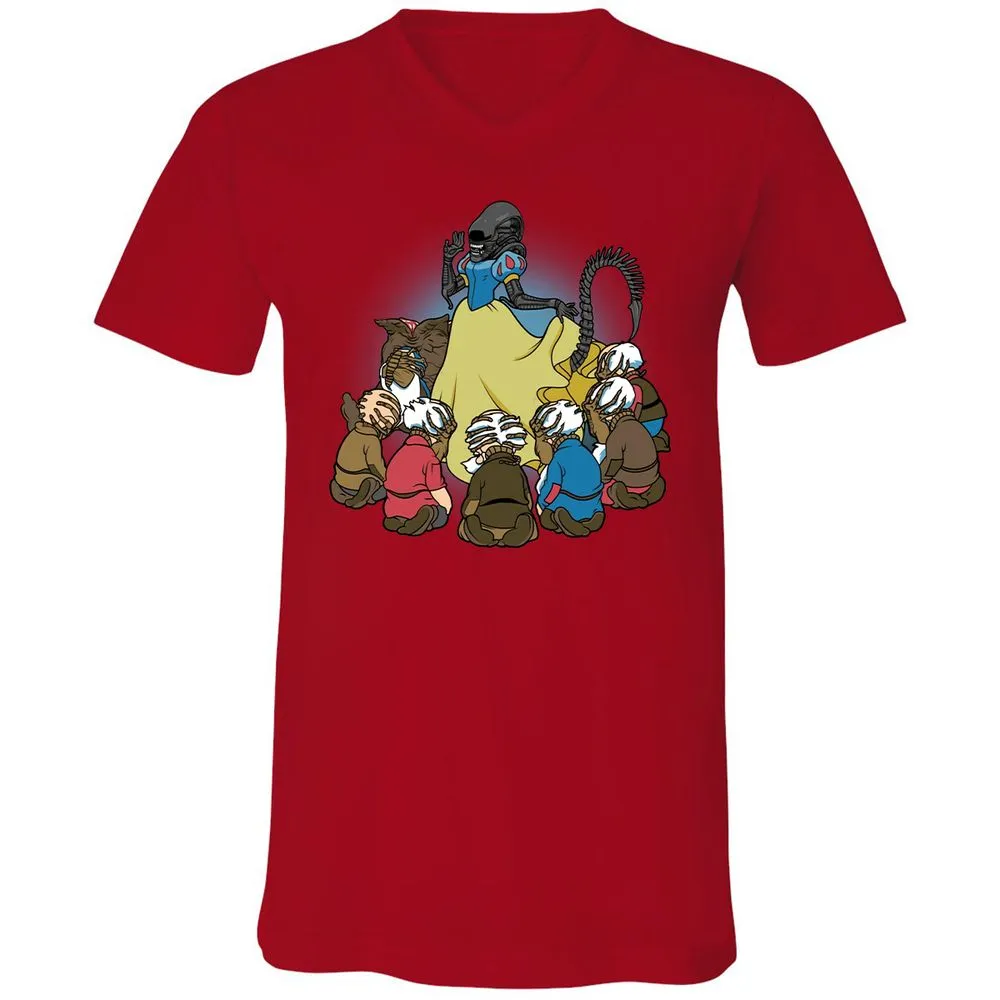 Unisex V-Neck T-Shirt - CFNFC2KX - Red - 3