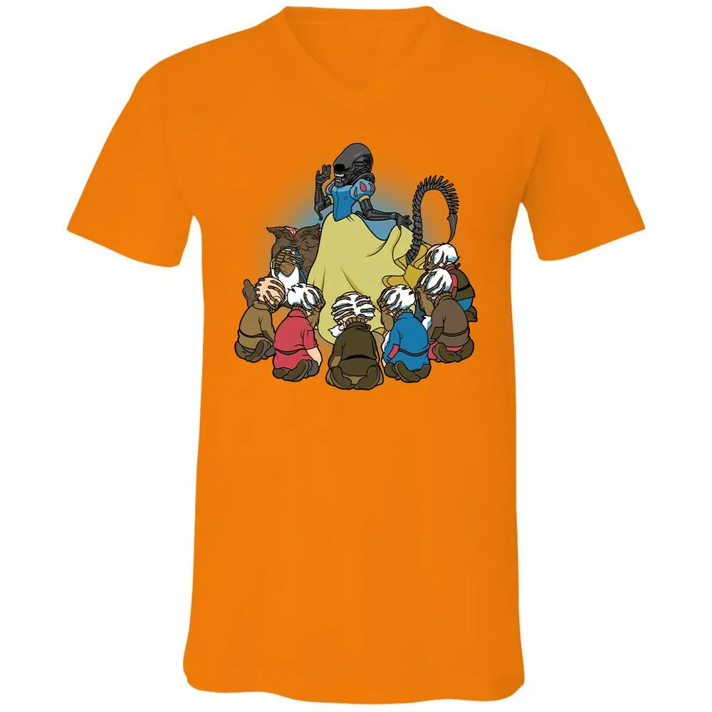Unisex V-Neck T-Shirt - CFNFC2KX - Orange - 11