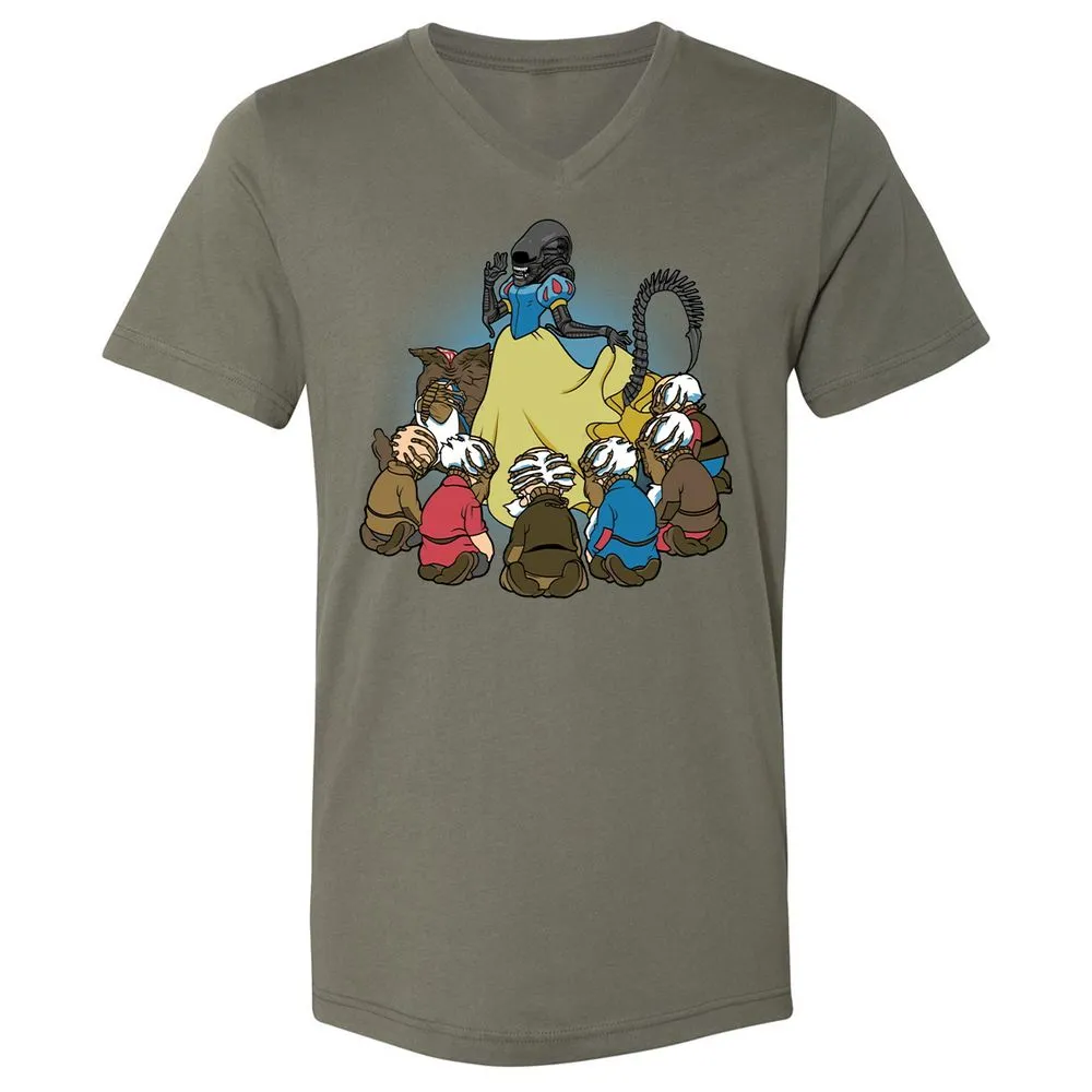 Unisex V-Neck T-Shirt - CFNFC2KX - Military Green - 10