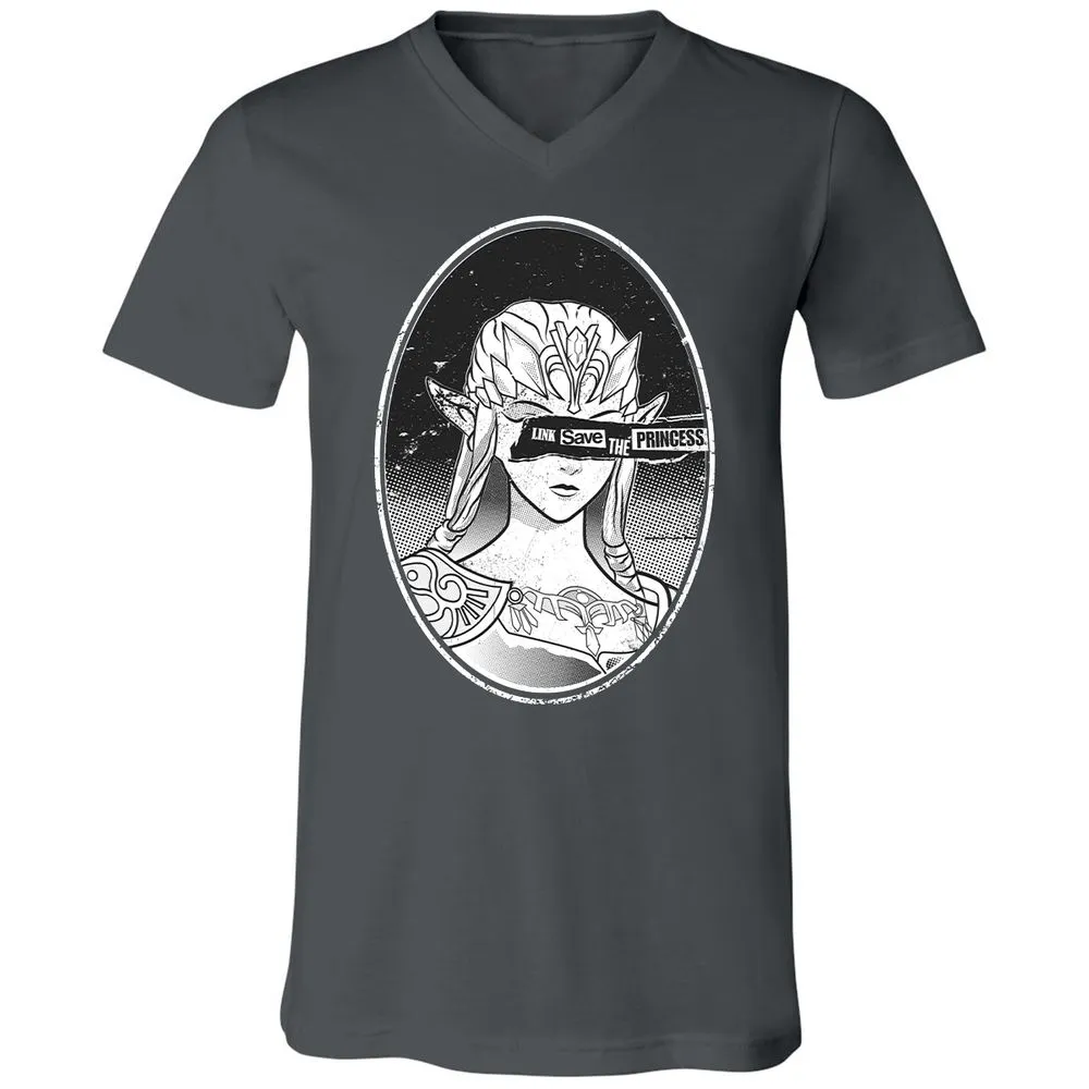 Unisex V-Neck T-Shirt - 6STSNA1M - Asphalt - 12
