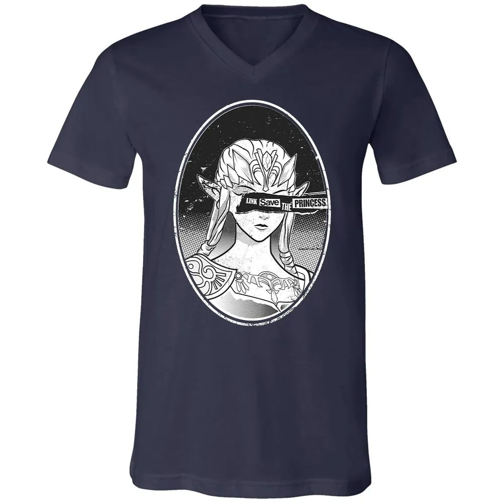Unisex V-Neck T-Shirt - 6STSNA1M - Navy - 2