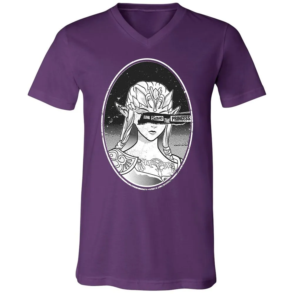 Unisex V-Neck T-Shirt - 6STSNA1M - Team Purple - 9
