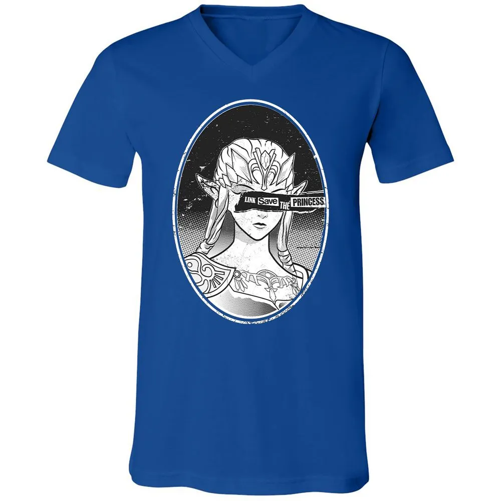 Unisex V-Neck T-Shirt - 6STSNA1M - True Royal - 4