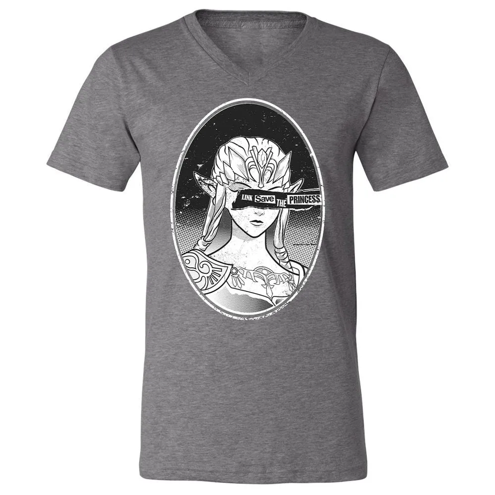 Unisex V-Neck T-Shirt - 6STSNA1M - Deep Heather - 13