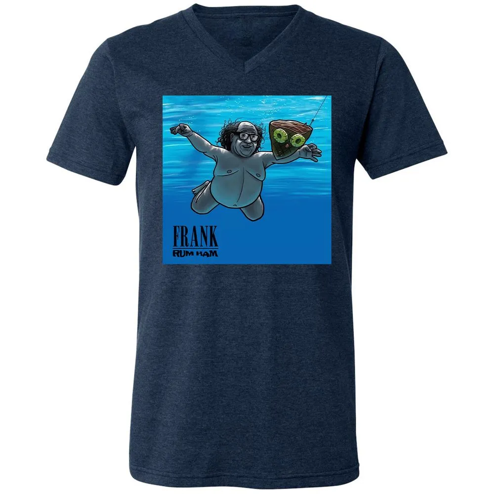 Unisex V-Neck T-Shirt - 98ADVRFA - Heather Navy - 15