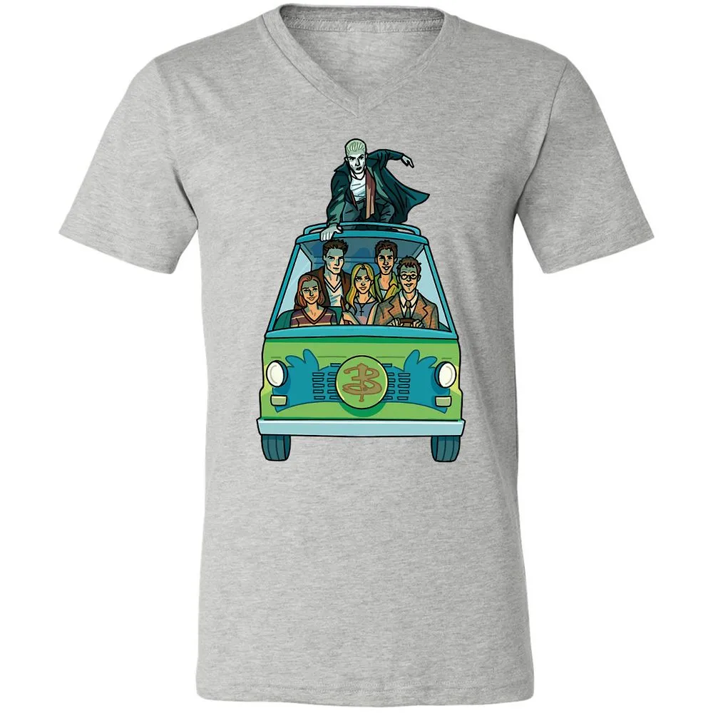 Unisex V-Neck T-Shirt - GWBPYJCQ - Athletic Heather - 7