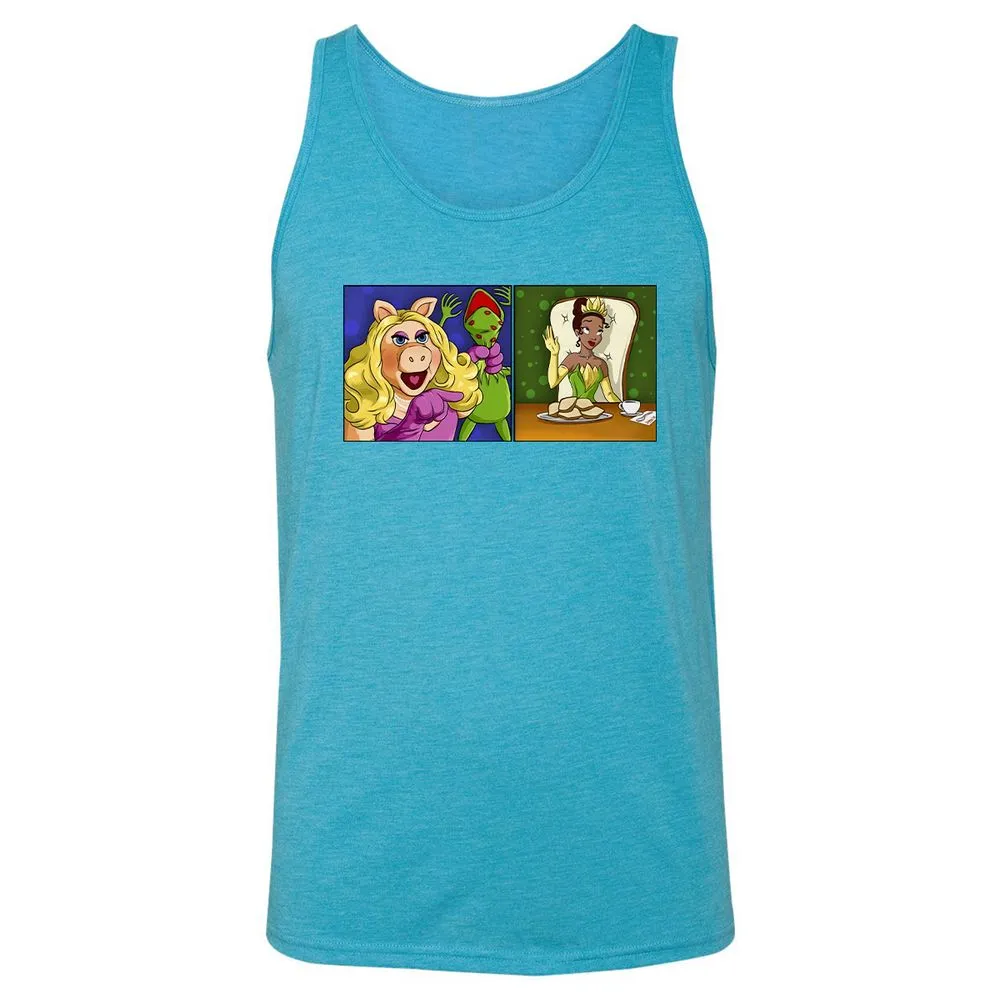 Unisex Jersey Tank - BZKNMMH2 - Aqua Triblend - 3
