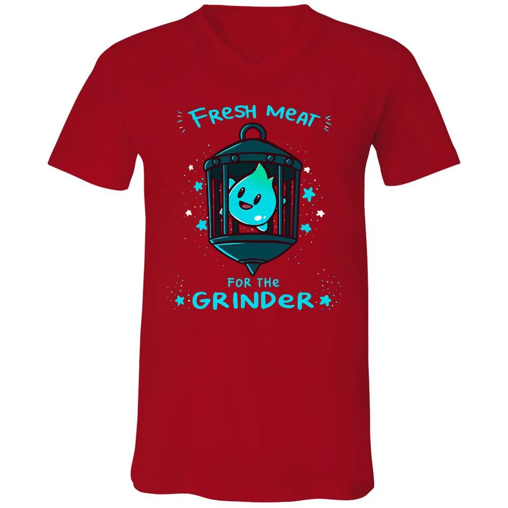 Unisex V-Neck T-Shirt - 22ZYD4JG - Red - 3
