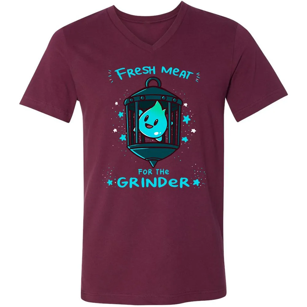 Unisex V-Neck T-Shirt - 22ZYD4JG - Maroon - 6