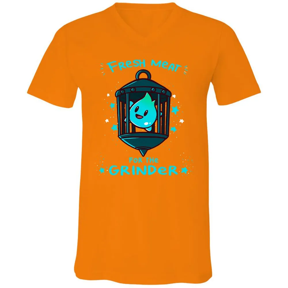 Unisex V-Neck T-Shirt - 22ZYD4JG - Orange - 11
