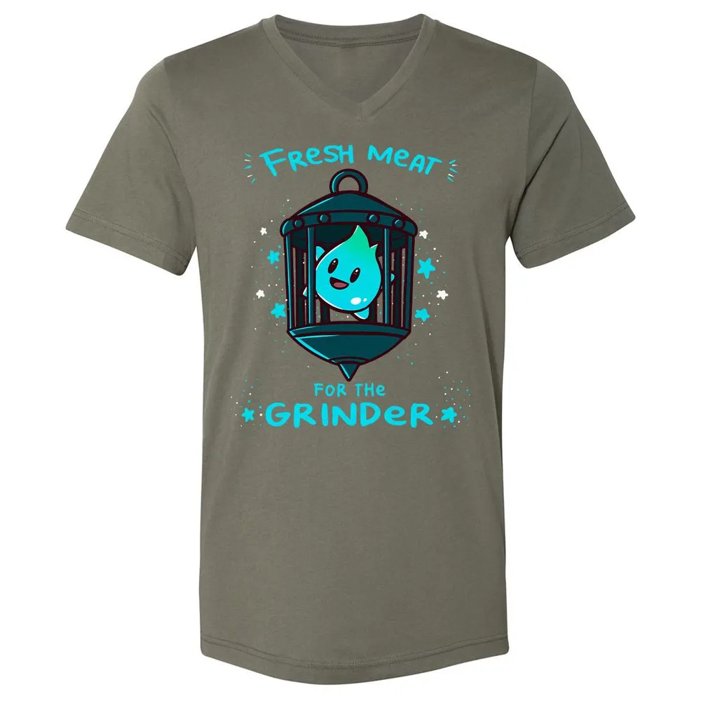Unisex V-Neck T-Shirt - 22ZYD4JG - Military Green - 10