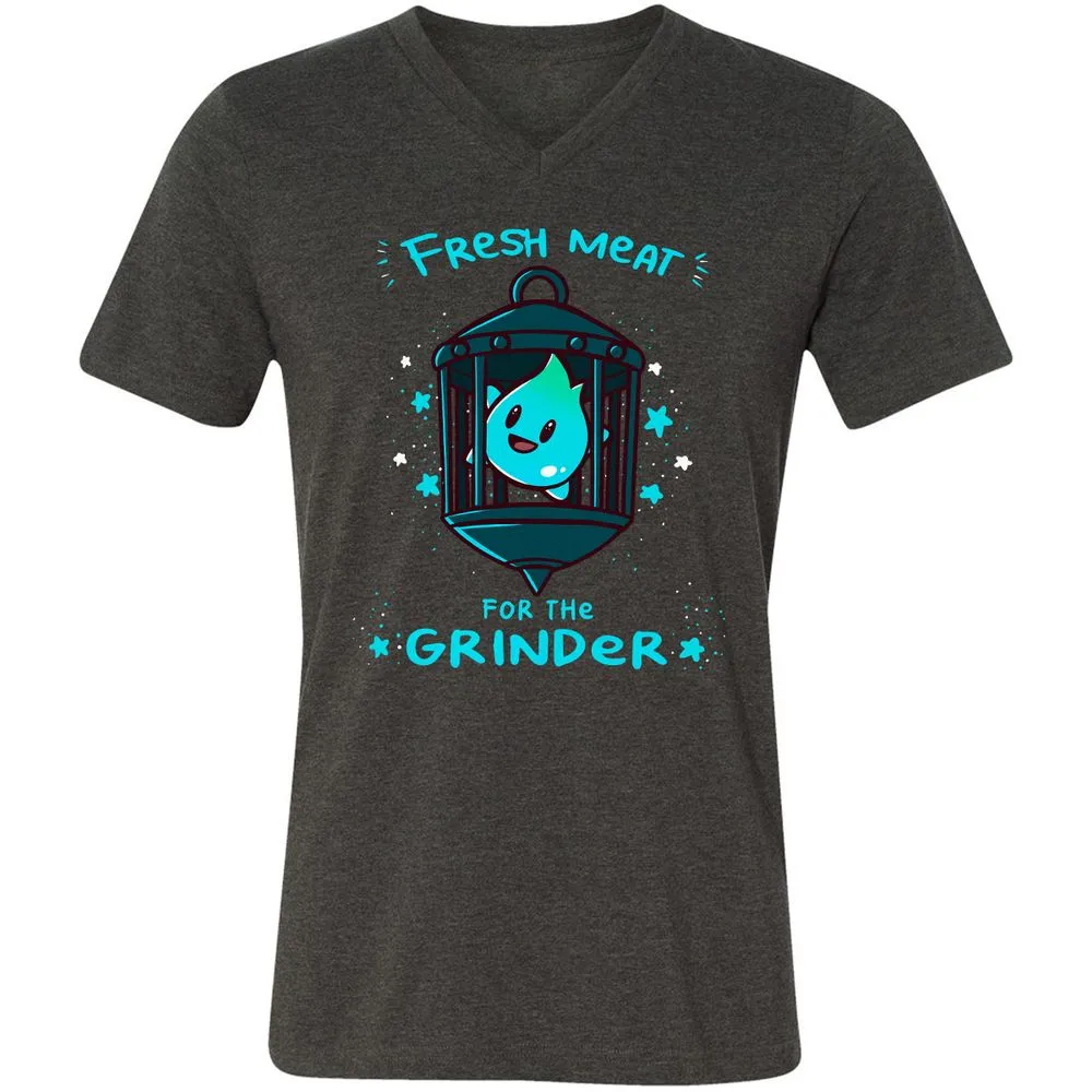 Unisex V-Neck T-Shirt - 22ZYD4JG - Dark Grey Heather - 8
