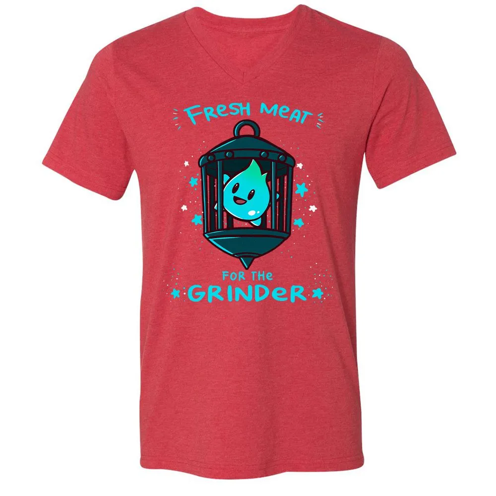 Unisex V-Neck T-Shirt - 22ZYD4JG - Heather Red - 16