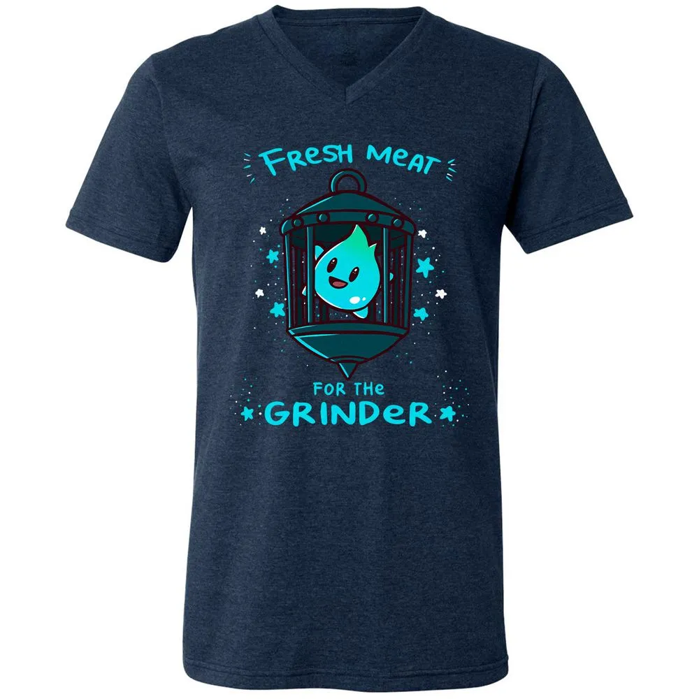 Unisex V-Neck T-Shirt - 22ZYD4JG - Heather Navy - 15
