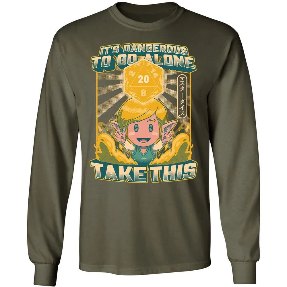 Long Sleeve T-Shirt - E7JPK7L5 - Military Green - 16