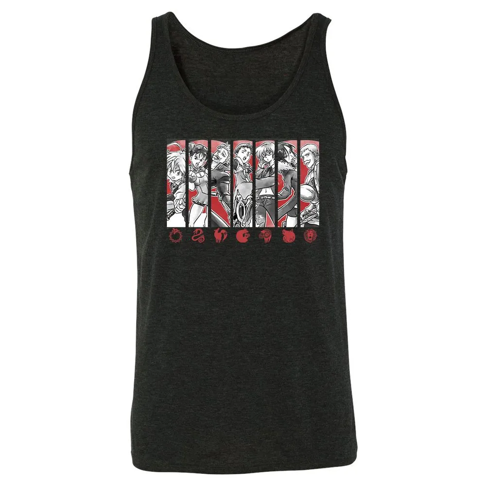 Unisex Jersey Tank - B7HT5QTJ - Charcoal Black Triblend - 5