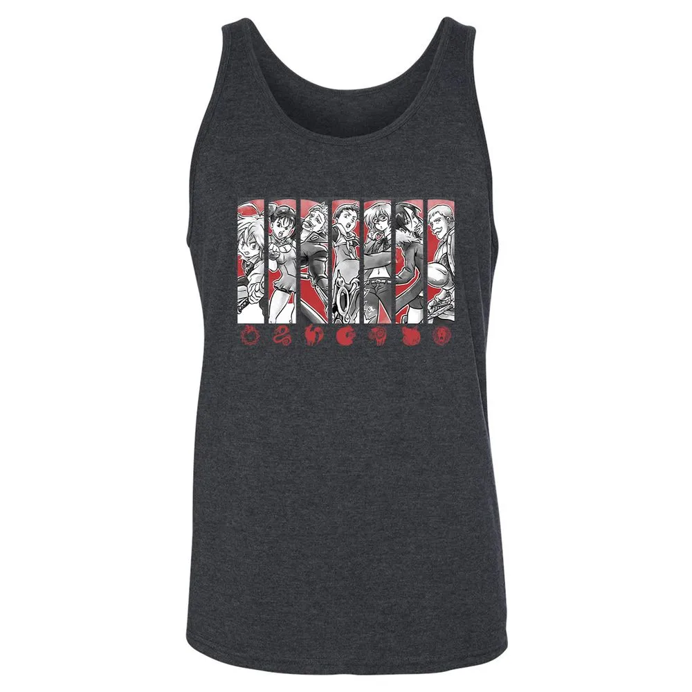 Unisex Jersey Tank - B7HT5QTJ - Dark Grey Heather - 6