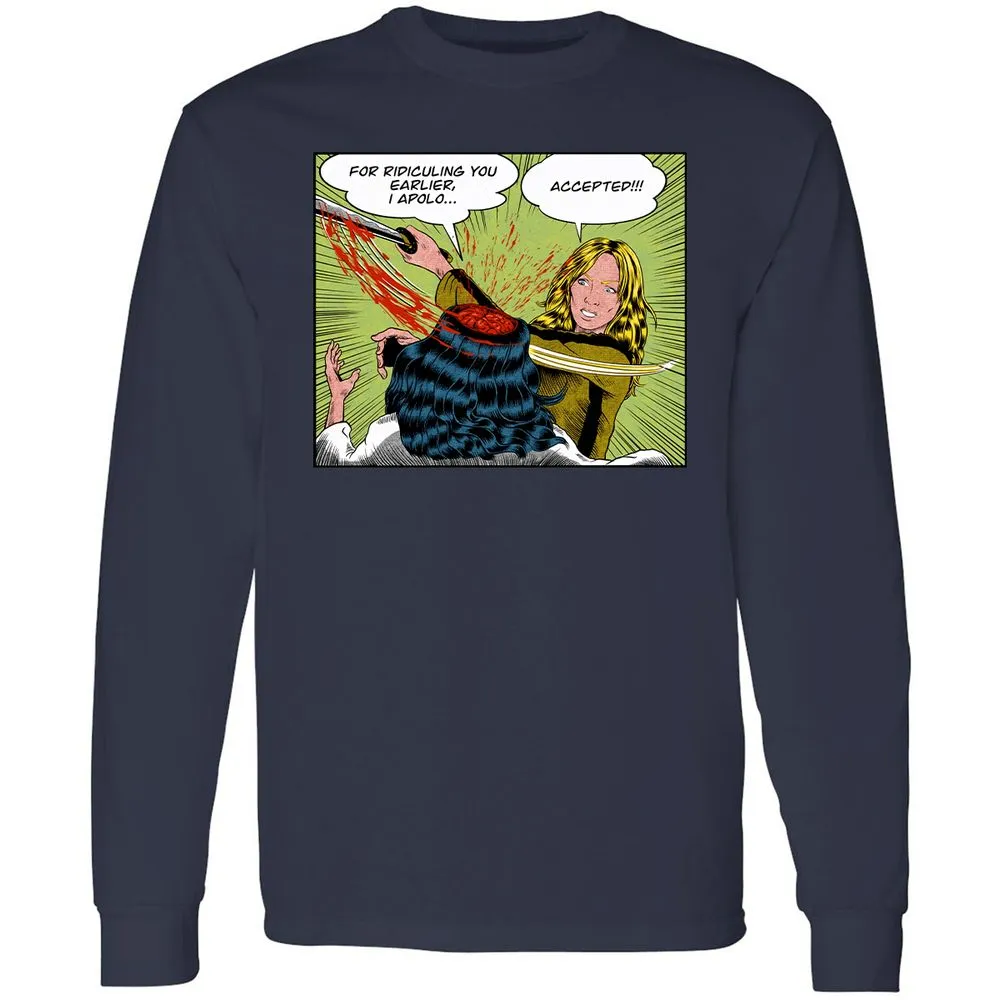 Long Sleeve T-Shirt - 924CGBF2 - Navy - 2