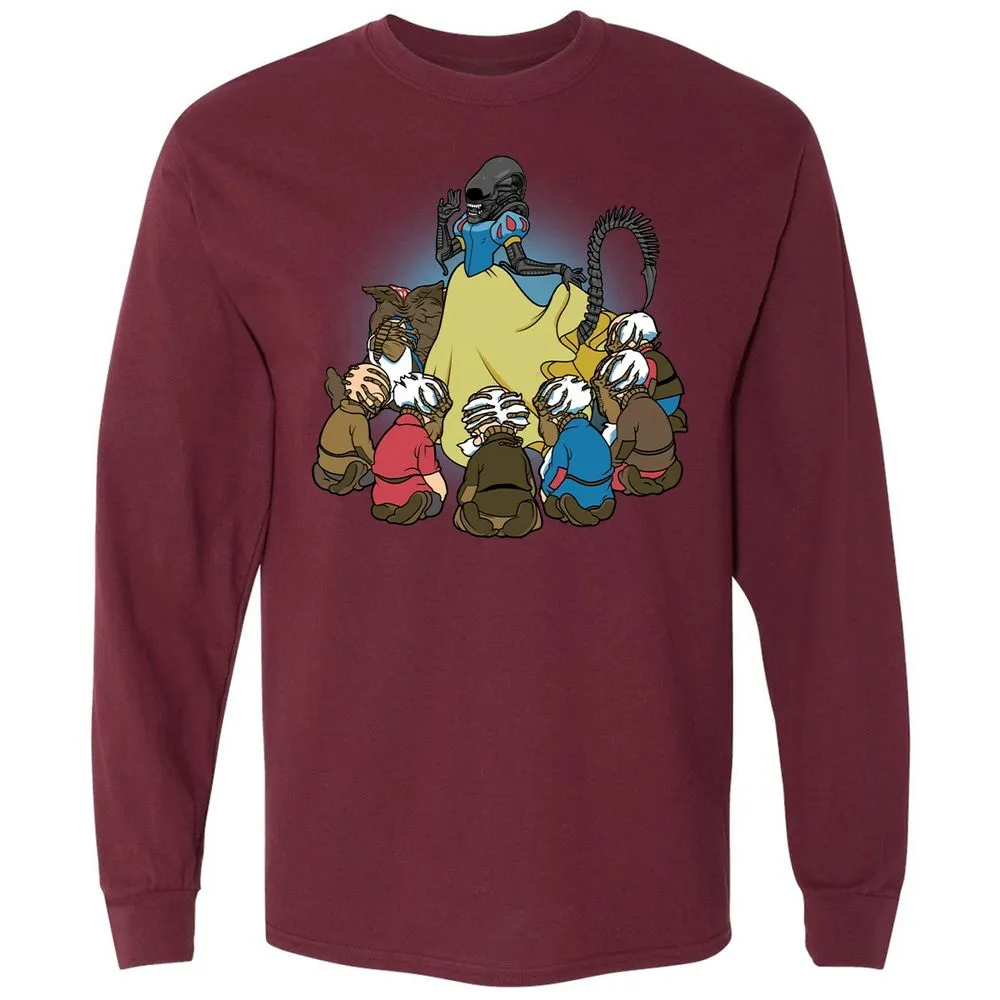 Long Sleeve T-Shirt - 4NDAY6JH - Maroon - 11