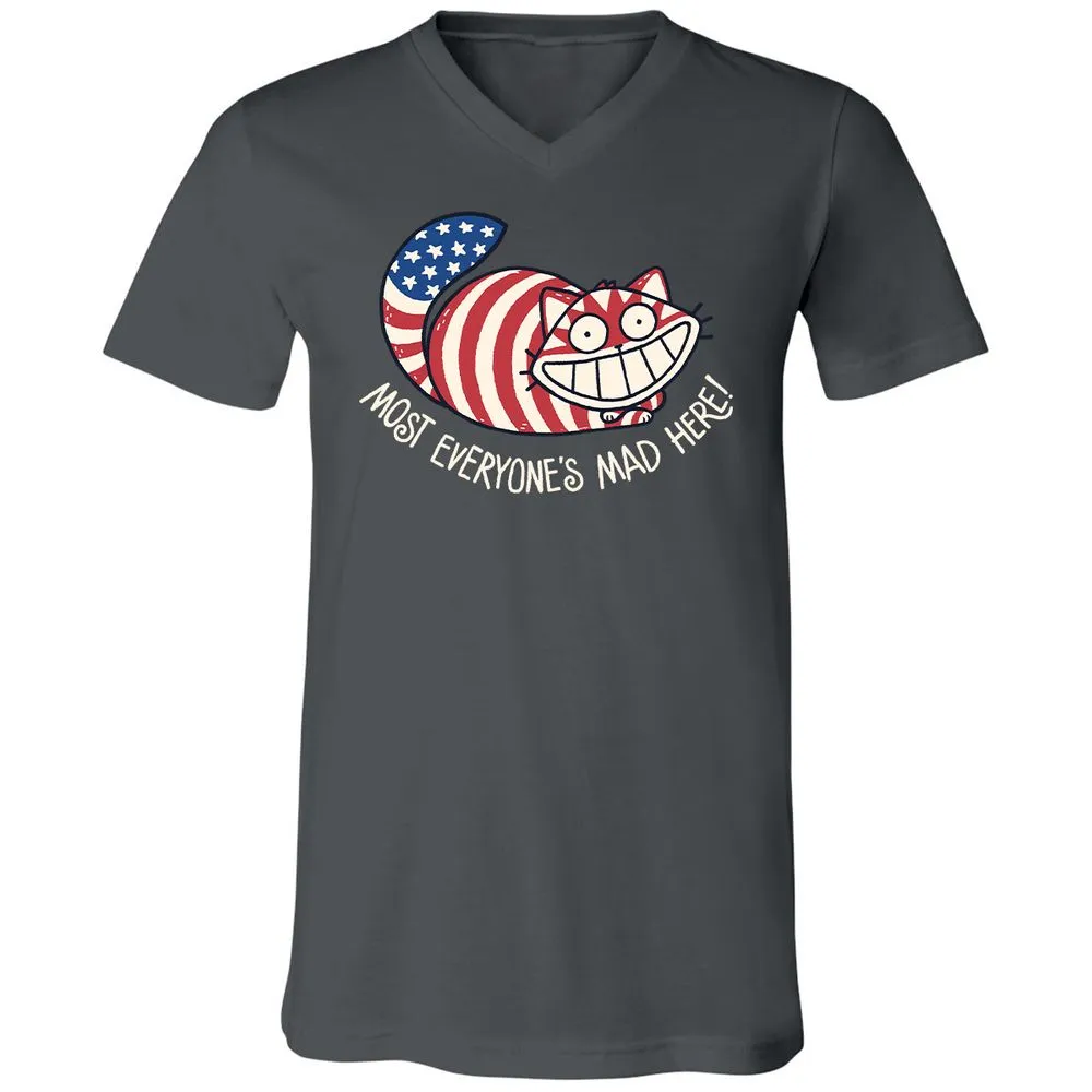Unisex V-Neck T-Shirt - CPRE4MLA - Asphalt - 12