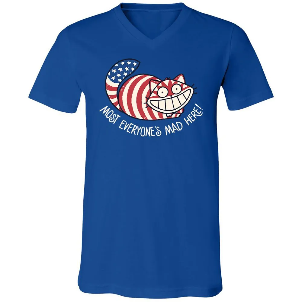Unisex V-Neck T-Shirt - CPRE4MLA - True Royal - 4