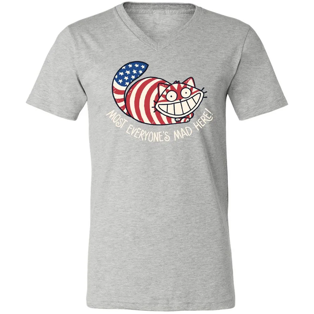 Unisex V-Neck T-Shirt - CPRE4MLA - Athletic Heather - 7