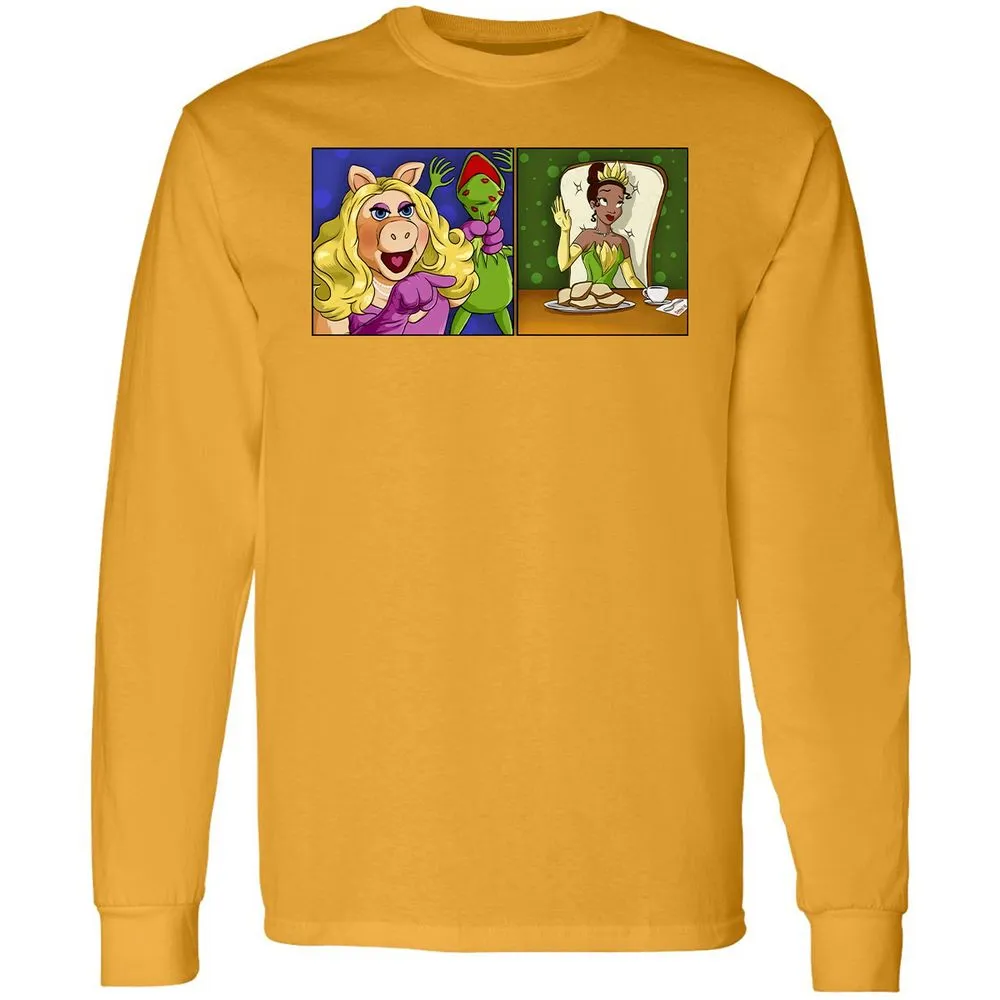Long Sleeve T-Shirt - 3JU3ZV7D - Gold - 9