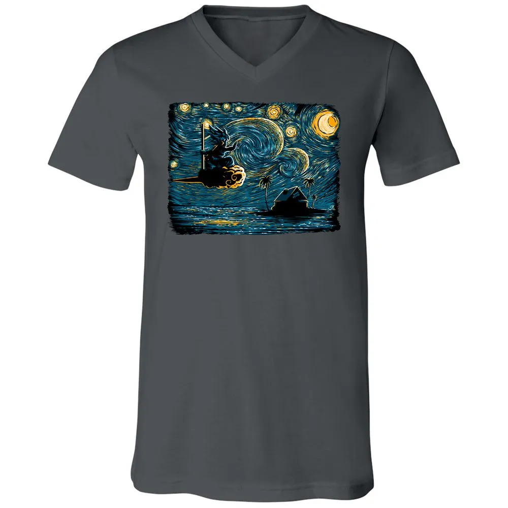 Unisex V-Neck T-Shirt - GSEEQPRU - Asphalt - 12