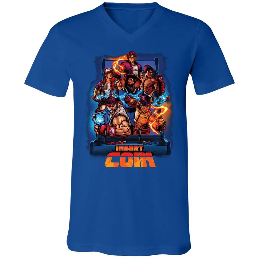 Unisex V-Neck T-Shirt - 26CLUUML - True Royal - 4