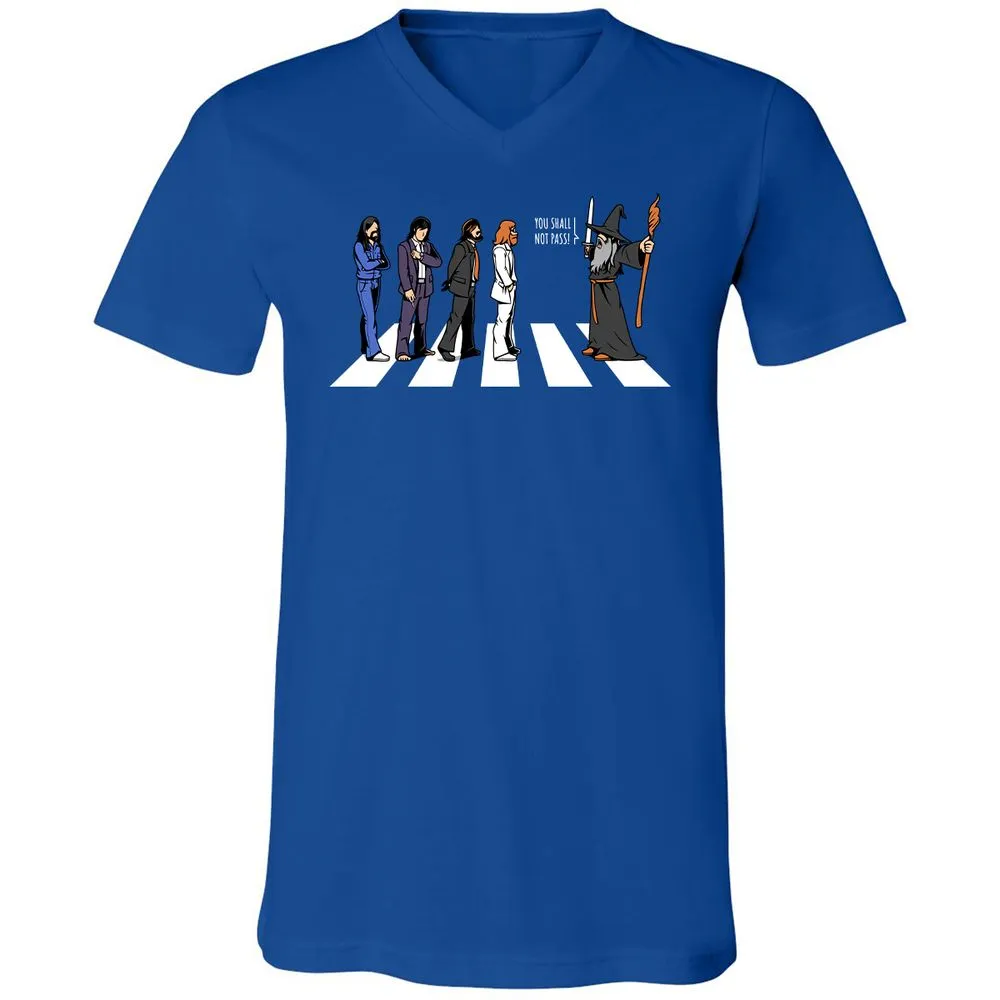 Unisex V-Neck T-Shirt - EELY7DAH - True Royal - 4